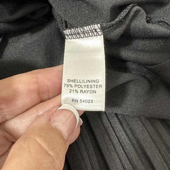 Banana Republic Women's Artsy Flapper Layered Texture Shift Dress XS Black EUC - Picture 10 of 11